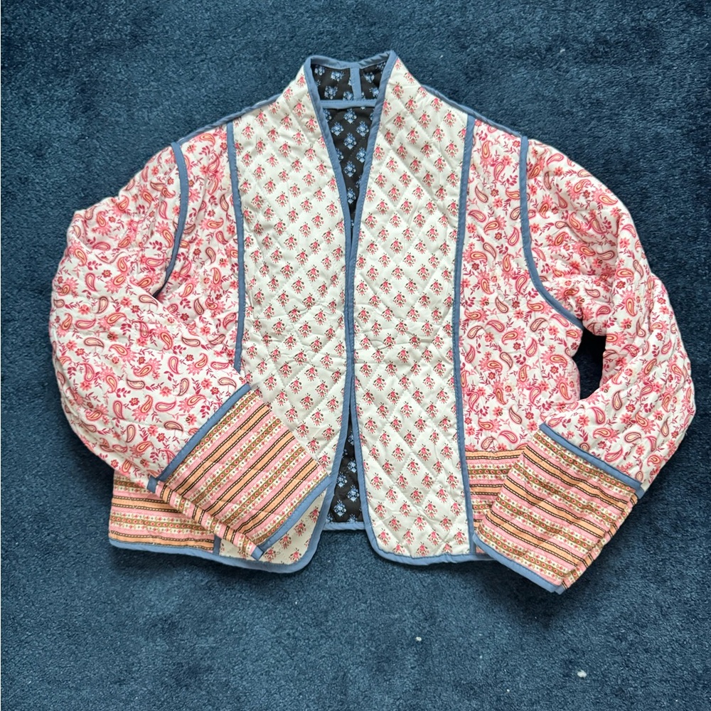 Quilted Reversible Patterned Jacket - Picture 2 of 2